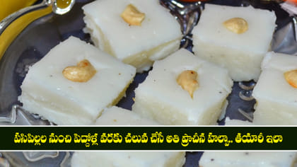 పసిపిల్లల నుంచి పెద్దోళ్ల వరకు చలువ చేసే అతి ప్రాచీన హల్వా