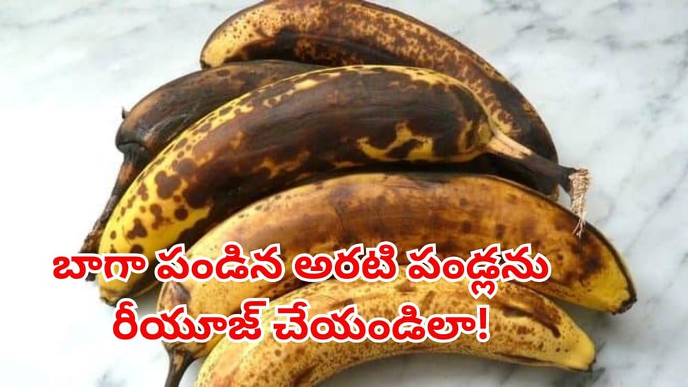 బాగా పండిన అరటిపండ్లను పారేస్తున్నారా..? ఈ అద్భుతమైన ఐడియాలతో టేస్టీగా రీయూజ్ చేయండి!