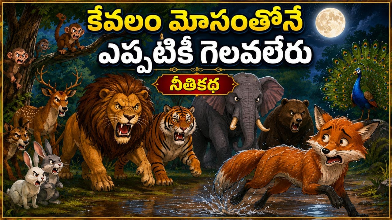 Moral Story: మోసంతో సాధించినది ఎప్పటికైనా పతనమవుతుంది.. నీలి రంగు నక్క కథ | The Blue Jackal Story: A Moral Lesson About Truth and Honesty