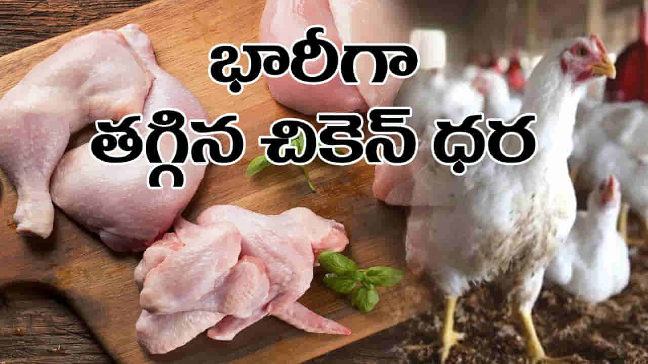 Chicken Prices: మాసం ప్రియులకు గుడ్న్యూస్.. భారీగా తగ్గిన చికెన్ ధర.. ఎంతో తెలిస్తే ఎగబడి కొంటారు..!