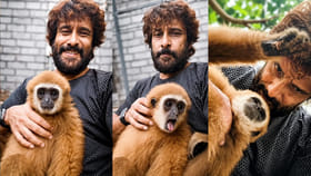 కోతితో రీల్స్ చేసి చిక్కుల్లో పడ్డ విక్రమ్.. వీడియో దుమారం