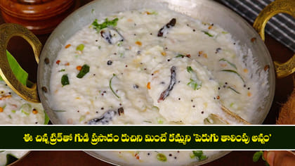 గుడి ప్రసాదం రుచిని మించే కమ్మని పెరుగు తాలింపు అన్నం