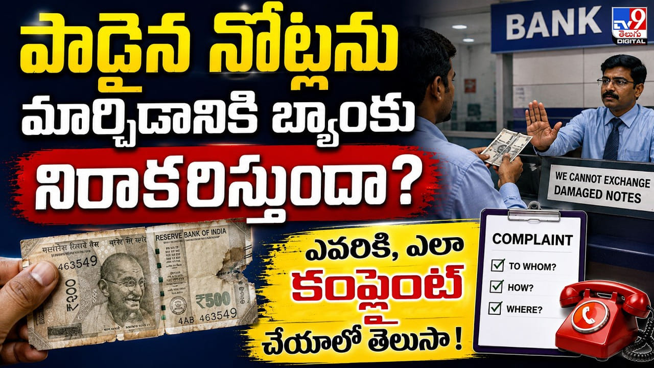 పాడైన నోట్లను మార్చడానికి బ్యాంకు నిరాకరిస్తోందా? మీరు కంప్లైంట్ చేయొచ్చు తెలుసా! పాడైన నోట్లను మార్చడానికి బ్యాంకు నిరాకరిస్తోందా? మీరు కంప్లైంట్ చేయొచ్చు తెలుసా!