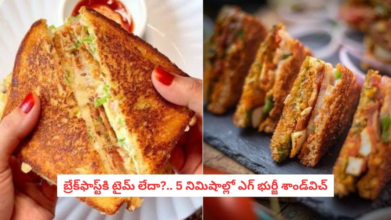 Egg Bhurji Sandwich: ఉదయాన్నే టైమ్ లేదా?.. 5 నిమిషాల్లో టేస్టీ ఎగ్ భుర్జీ శాండ్విచ్ ఇలా చేయండి!