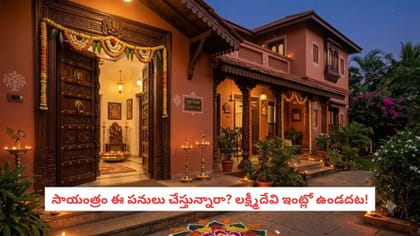 సాయంత్రం ఈ పనులు చేస్తున్నారా? లక్ష్మీదేవి ఇంట్లో ఉండదట!