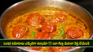 Gutti Tomato Curry: ఇంట్లో టమాటాలు ఎక్కువగా ఉన్నాయా ?? ఇలా గుత్తి మసాలా కర్రీ చేయండి 