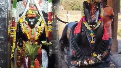 మనిషి రూపంలో శివుడు.. పక్కకు చూసే నంది.. ఈ అద్భుత ఆలయం..