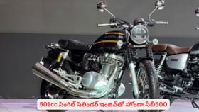501cc సింగిల్ సిలిండర్ ఇంజిన్‌తో హోండా సీబీ500