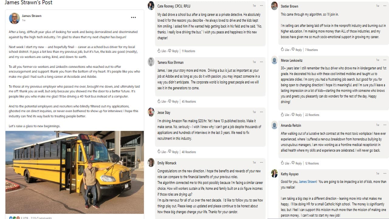 James Strawn Linkedin Post
