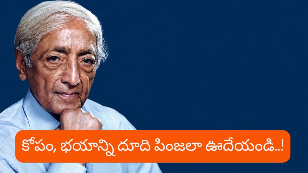 భావోద్వేగాలను ఎలా కంట్రోల్ చేసుకోవాలి? జిడ్డు కృష్ణమూర్తి చెప్పిన సీక్రెట్ టిప్