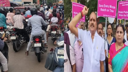 మణికొండలో ట్రాఫిక్ కష్టాలు.. రోడ్డు విస్తరణ కోసం డిమాండ్