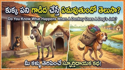 కుక్క పని గాడిద చేస్తే ఏమవుతుందో తెలుసా?.. మీ కళ్ళు తెరిపించే కథ