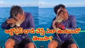 సముద్రంలో వేటకు వెళ్లిన జాలరి.. హఠాత్తుగా దాడి చేసిన ఆక్టోపస్‌..