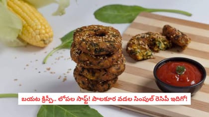 బయట క్రిస్పీ.. లోపల సాఫ్ట్! పాలకూర వడల సింపుల్ రెసిపీ ఇదిగో!