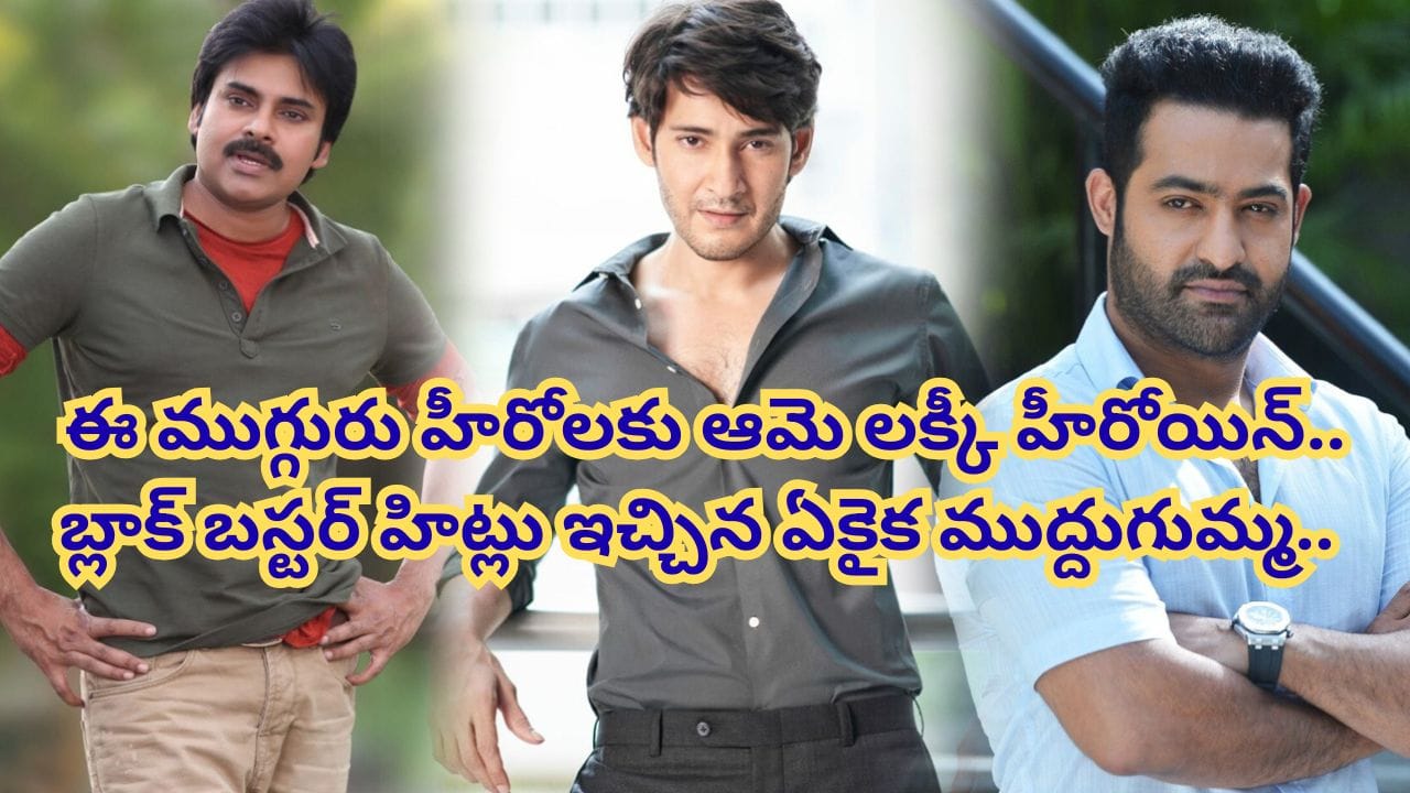 Tollywood : పవన్ కళ్యాణ్, మహేష్ బాబు, ఎన్టీఆర్లకు హిట్స్ ఇచ్చిన ఏకైక బ్యూటీ.. ఆమె లక్కీ హీరోయిన్.. ఎవరంటే..