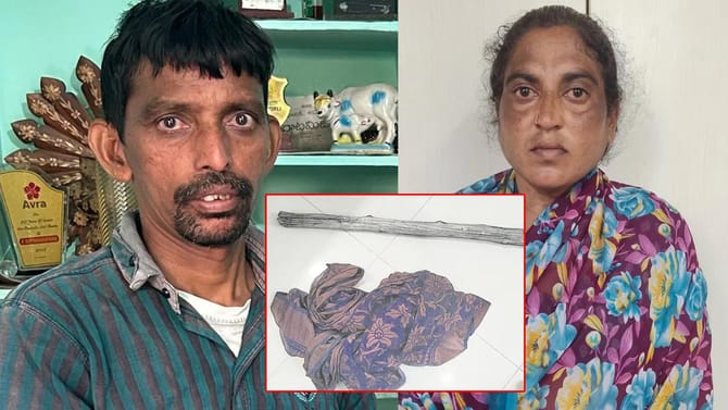 చీరతో కట్టేసి.. కర్రతో చితక బాదీ.. భర్త హత్య కేసులో ట్విస్ట్!