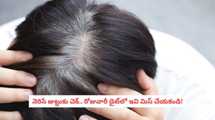 నెరిసే జుట్టుకు చెక్.. రోజువారీ డైట్‌లో ఇవి మిస్ చేయకండి!