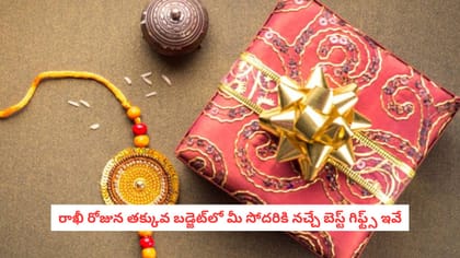 రాఖీ రోజున తక్కువ బడ్జెట్‌లో మీ సోదరికి నచ్చే బెస్ట్ గిఫ్ట్స్ ఇవే