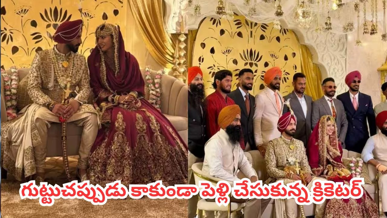 Watch: గుట్టు చప్పుడు కాకుండా హీరోయిన్ ను పెళ్లి చేసుకున్న క్రికెటర్.. జోడీ అదిరింది
