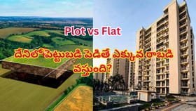 ప్లాట్ వర్సెస్ ఫ్లాట్.. దేనిలో పెట్టుబడి పెడితే ఎక్కువ రాబడి?
