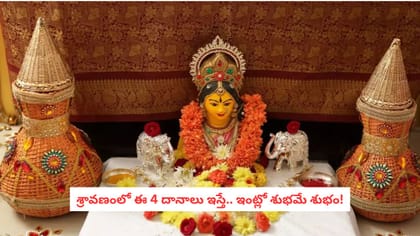 శ్రావణంలో ఈ 4 దానాలు ఇస్తే.. ఇంట్లో శుభమే శుభం!