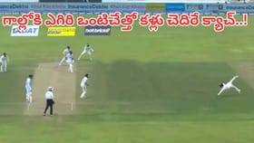 Video: గాల్లో ఎగురుతూ ఒంటిచేత్తో స్టన్నింగ్ క్యాచ్..
