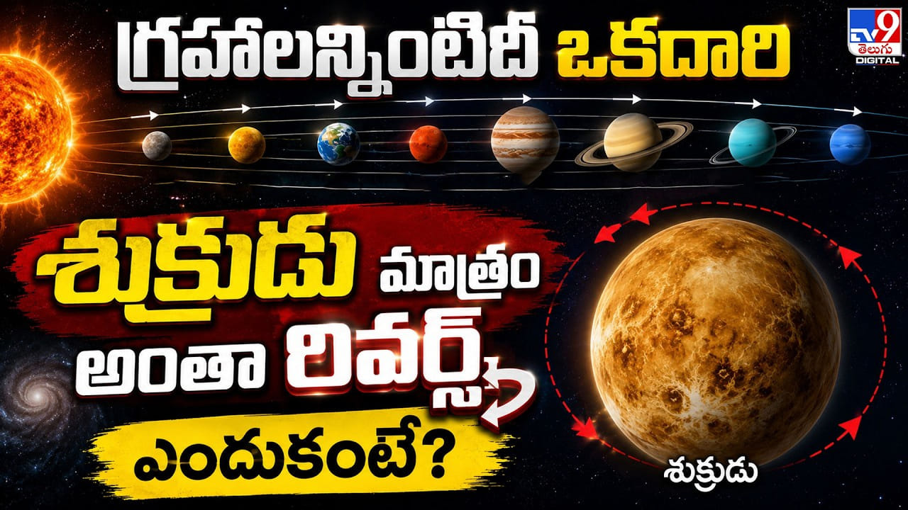 గ్రహాలన్నింటిదీ ఒకదారి.. శుక్రుడు మాత్రం అంతా రివర్స్ ఎందుకంటే? గ్రహాలన్నింటిదీ ఒకదారి.. శుక్రుడు మాత్రం అంతా రివర్స్ ఎందుకంటే?