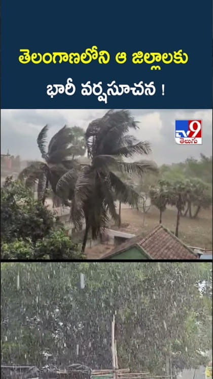 Telangana Rains: తెలంగాణలోని ఆ జిల్లాలకు భారీ వర్ష సూచన