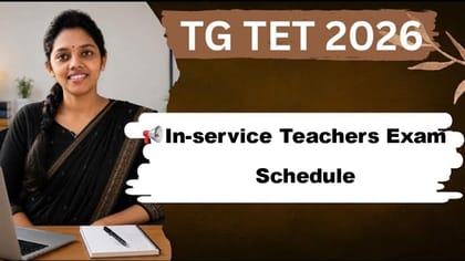 ఇన్-సర్వీస్ టీచర్లకు 'TET 2026' పరీక్షల షెడ్యూల్.. టైమింగ్స్ ఇవే