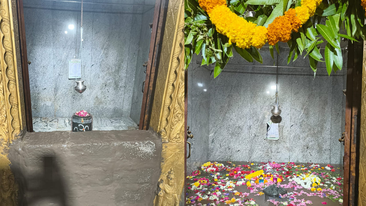 దాదాపు 80 శాతం వరకు నీటిలో మునిగి రెండు గంటల పాటు వేద మంత్రాలను పారాయణం చేశారు. ఈ కార్యక్రమానికి వందలాది మంది భక్తులు హాజరయ్యారు. అనంతపురం జిల్లా ఉరవకొండ నియోజకవర్గంలోని బెలుగుప్ప మండల కేంద్రంలో ఆధ్యాత్మిక సందడి నెలకొంది.సకాలంలో వర్షాలు కురిసి.. పంటలు సమృద్ధిగా పండాలని.. ప్రజలు సుఖ, సంతోషాలతో ఉండాలని ఆకాంక్షిస్తూ శ్రీ రామేశ్వరస్వామి ఆలయంలో వరుణ యాగాన్ని నిర్వహించారు.