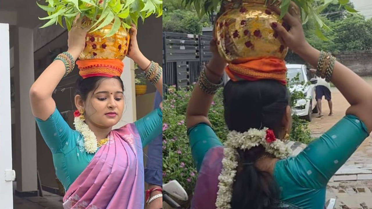 హైదరాబాద్ నగర వ్యాప్తంగా బోనాల సంబరాలు అంబరాన్నంటున్నాయి. సామాన్యులతో పాటు పలువురు సినీ ప్రముఖులు కూడా ఈ వేడుకల్లో భాగమవుతున్నారు. ఈ క్రమంలోనే ప్రముఖ హీరోయిన్ వాసవి గణేశన్ బోనాల ఉత్సవాల్లో పాల్గొంది.