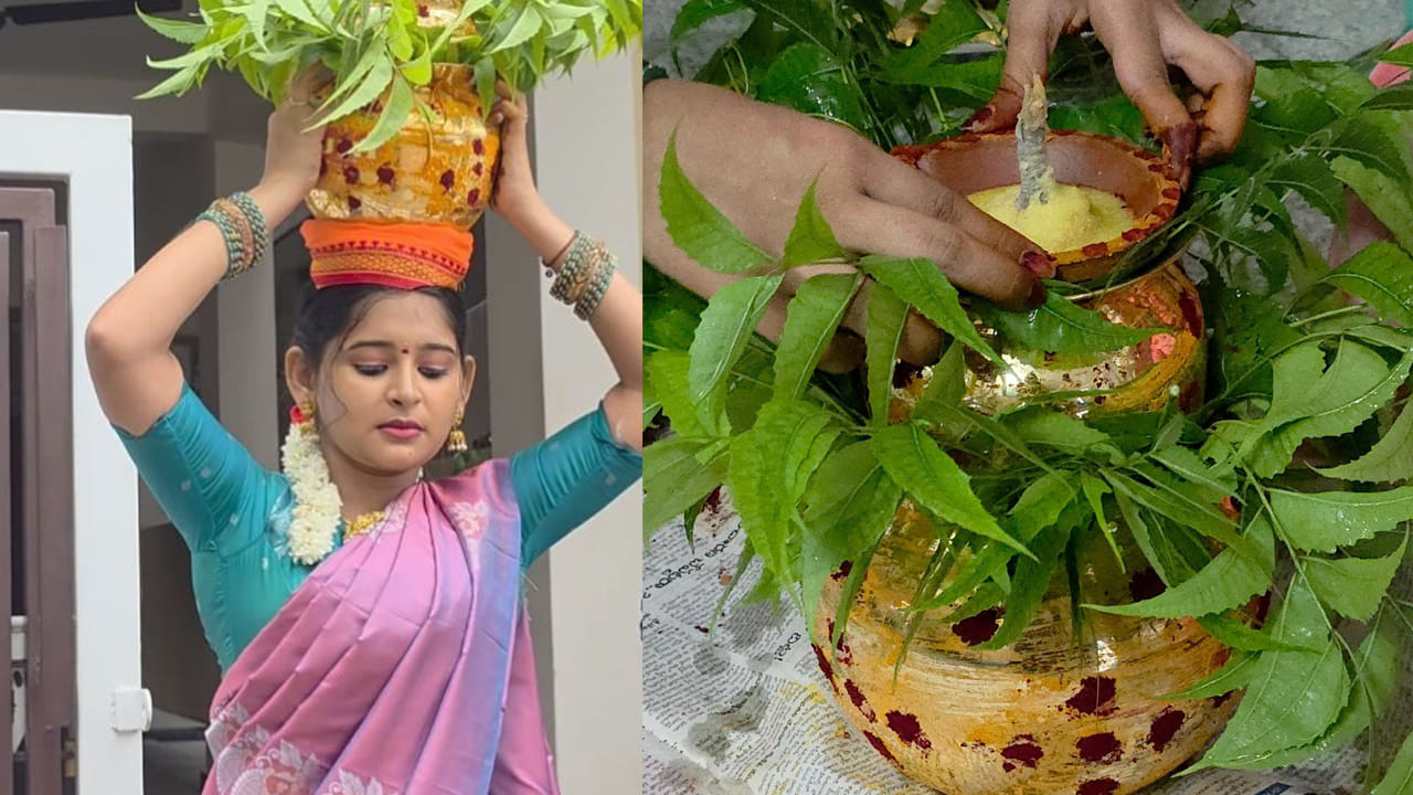 హుషారు పిట్టలతో హీరోయిన్ గా పరిచయం కానున్న వాసవీ గణేశన్ తాజాగా బోనమెత్తింది. అనంతరం ఈ వేడుకకు సంబంధించిన పొటోలను సోషల్ మీడియాలో షేర్ చేసింది. వీటికి 'ఎల్లమ్మా తల్లీ బ్లెస్సింగ్స్' అంటూ క్యాప్షన్ ఇచ్చింది. ప్రస్తుతం ఈ ఫొటోలు సామాజిక మాధ్యమాల్లో వైరల్ గా మారాయి.
