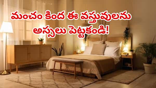 వాస్తు హెచ్చరిక: బెడ్రూమ్లో మంచం కింద ఈ వస్తువులను అస్సలు పెట్టకండి!