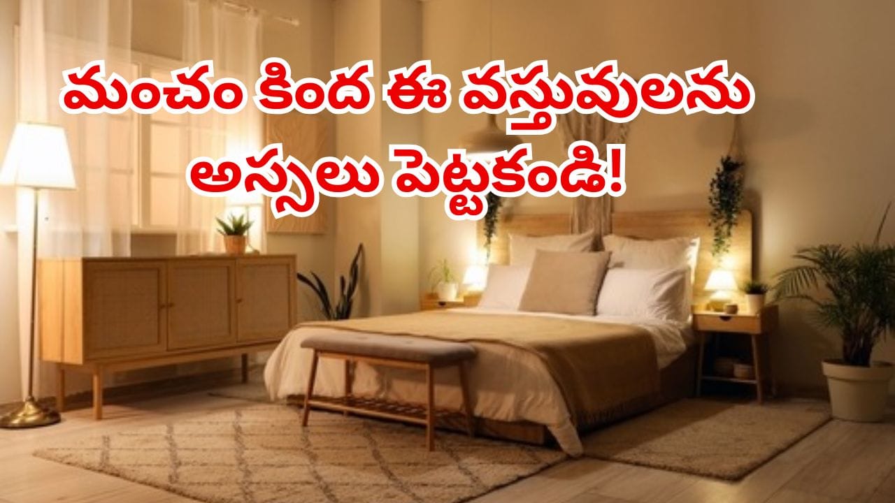 వాస్తు హెచ్చరిక: బెడ్రూమ్లో మంచం కింద ఈ వస్తువులను అస్సలు పెట్టకండి!