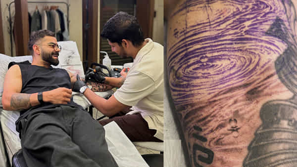 కోహ్లీ కొత్త టాటూ.. అర్థం ఏంటో తెలుసా? వైరల్ అవుతున్న డిజైన్ వెనుక..