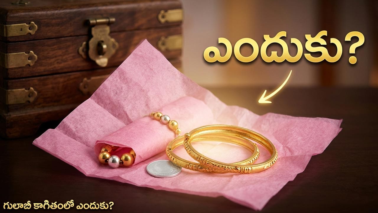 కొత్తగా కొన్న బంగారం, వెండితో గులాబీ కాగితానికి ఉన్న లింక్ ఏంటో తెలుసా..? అసలు రహస్యం ఇదేనట!