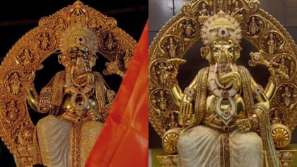 హైదరాబాద్‌లో 48 కేజీల బంగారు గణపతి.. ఆకట్టుకుంటున్న వినాయకుడు!