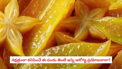 నక్షత్రంలా కనిపించే ఈ పండు తింటే ఇన్ని ఆరోగ్య ప్రయోజనాలా?