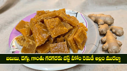 జలుబు, దగ్గు, గొంతు గరగరకు బెస్ట్ హోం రెమెడీ అల్లం మురబ్బా