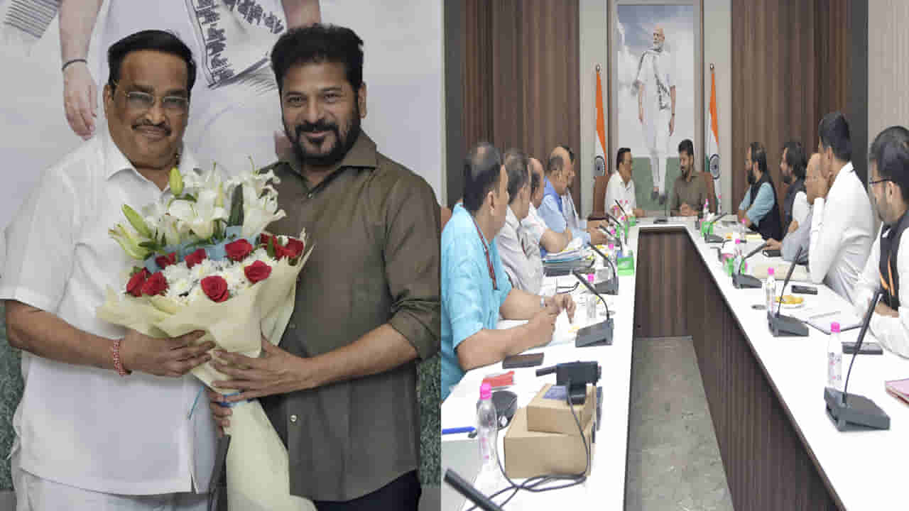 కేంద్రమంత్రి సీఆర్ పాటిల్తో సీఎం రేవంత్ భేటీ.. తెలంగాణ ప్రాజెక్టులపై కీలక చర్చ..