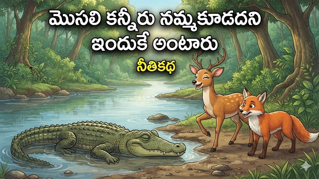 Moral Story: గుడ్డిగా ఎవరినీ నమ్మకూడదు.. మొసలి కన్నీరు కథ