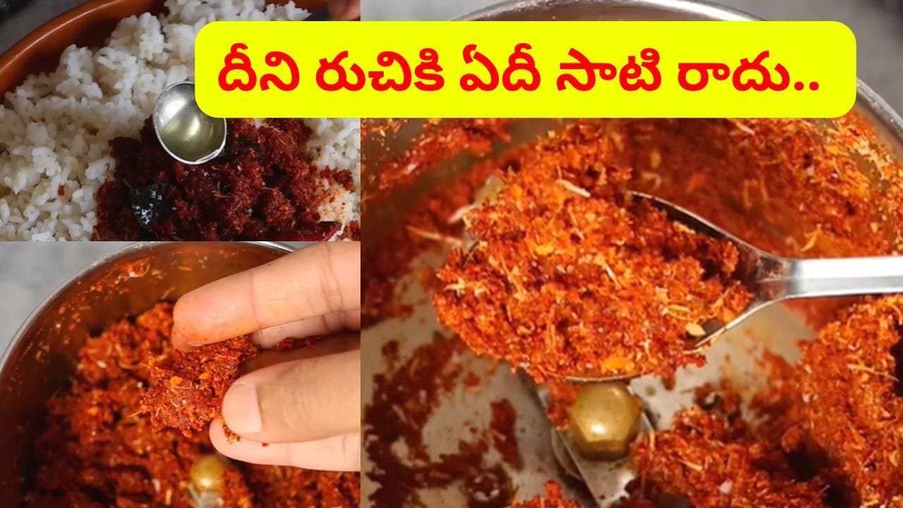 ఏమి తినబుద్ది కానప్పుడు ఇది ట్రై చేయండి.. వేడి వేడి అన్నంలో తింటుంటే అద్భుతమే..