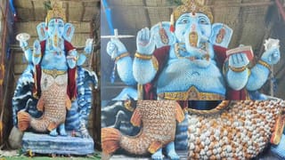 2 నెలల శ్రమ.. రూ.5 లక్షల ఖర్చు.. ఆ ఊరిలో మత్స్యావతారంలో కొలువుదీరిన గణనాథుడు!