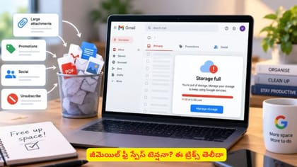 జీమెయిల్ ఫ్రీ స్పేస్ టెన్షనా? ఈ ట్రిక్స్‌ తెలీదా