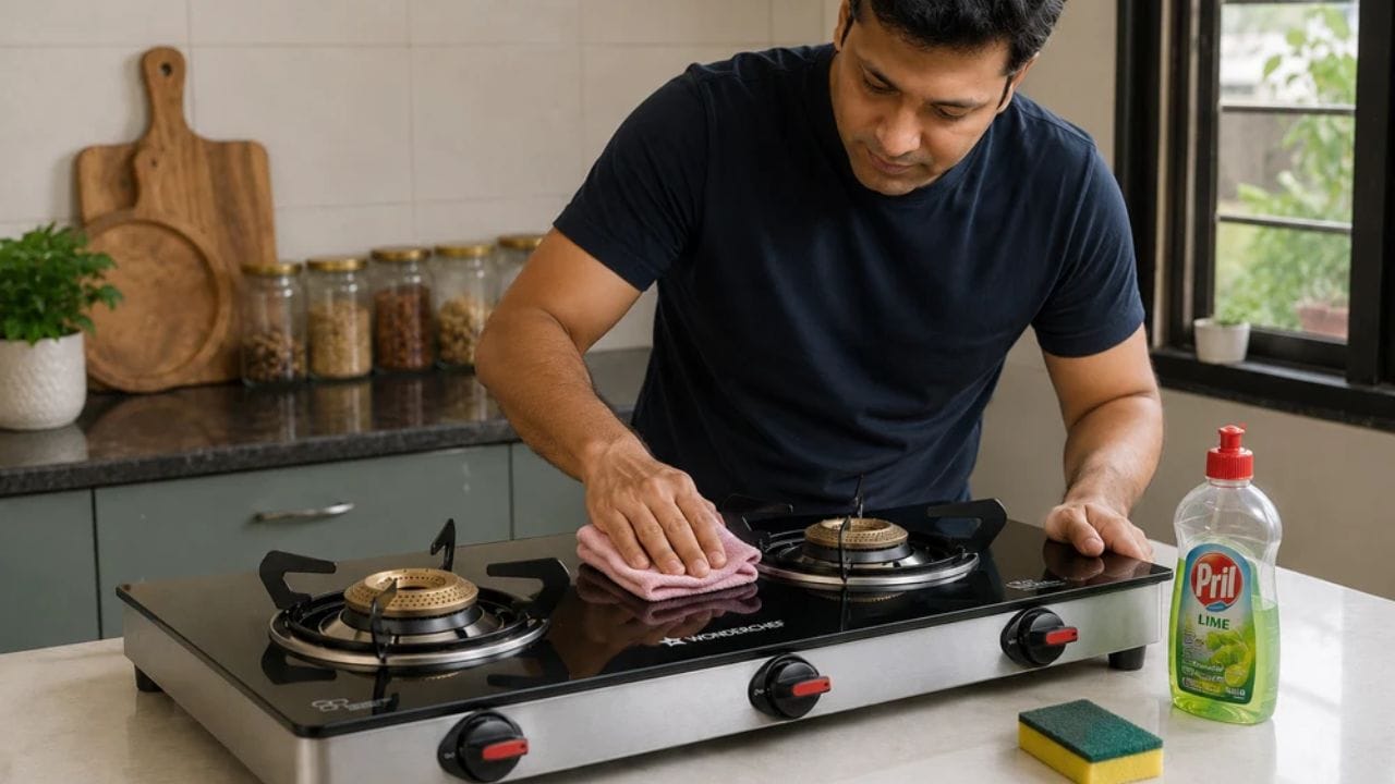 Gas Stove Burner Cleaning