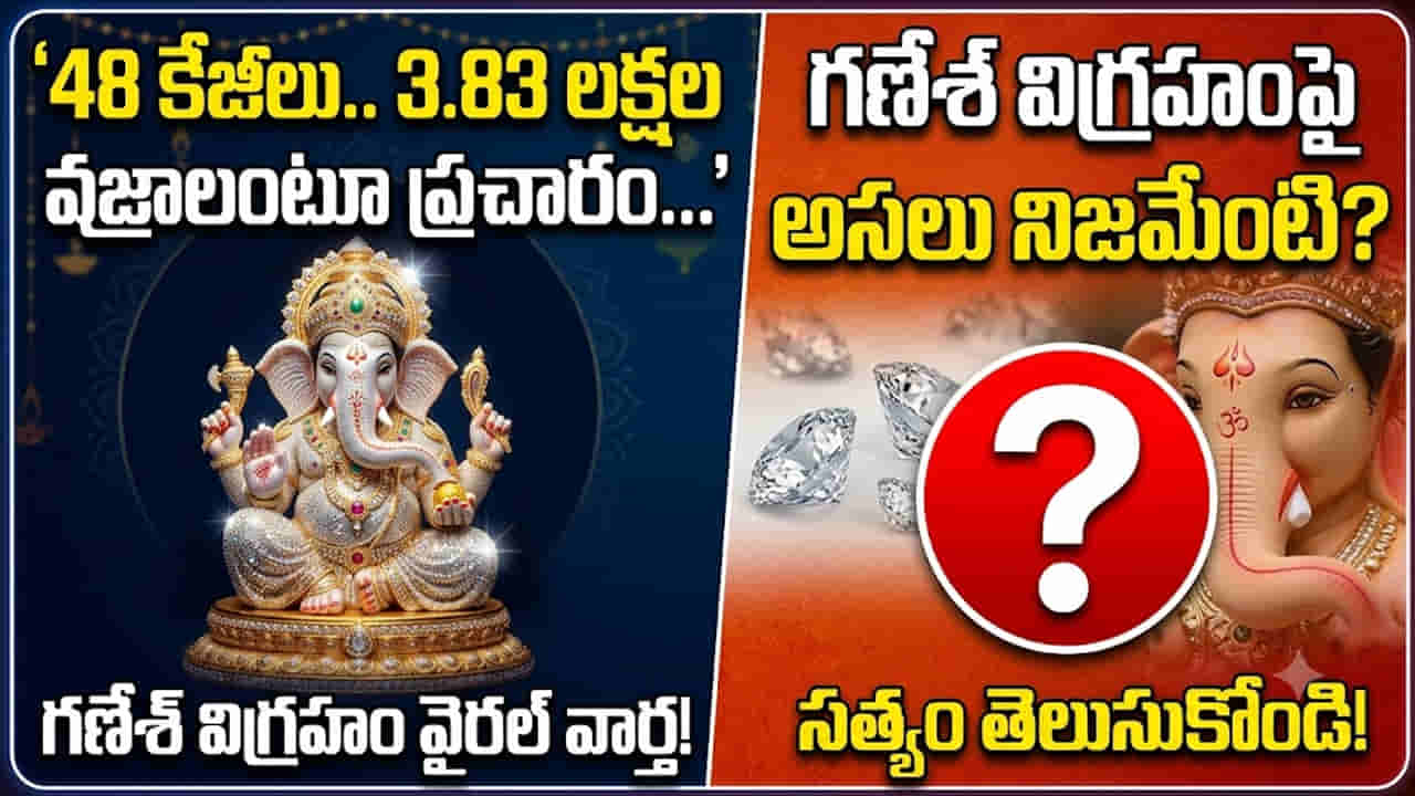 Hyderabad: 48 కేజీల బంగారం.. 3.83 లక్షల వజ్రాలతో గణేషుడి విగ్రహం.. అసలు నిజం ఇదే!
