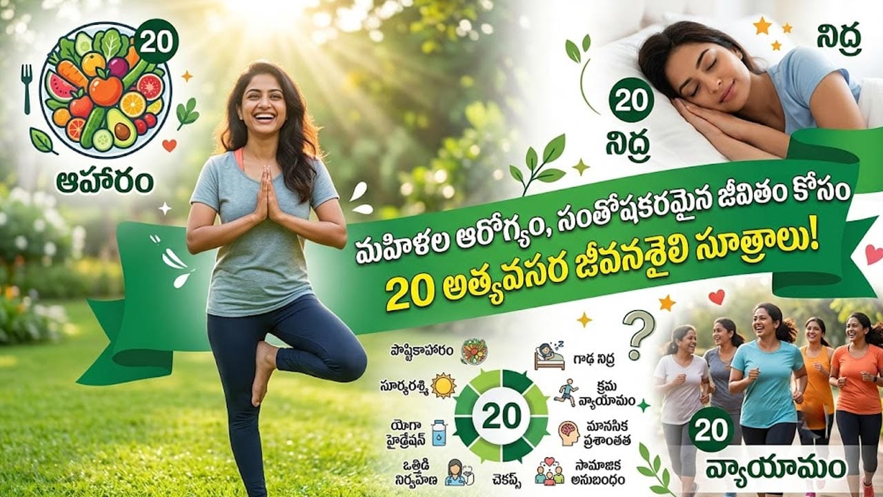 ప్రతి మహిళ పాటించాల్సిన 20 ముఖ్యమైన అలవాట్లు.. ఆరోగ్యకరమైన, సంతోషకరమైన జీవితం కోసం తప్పనిసరి!