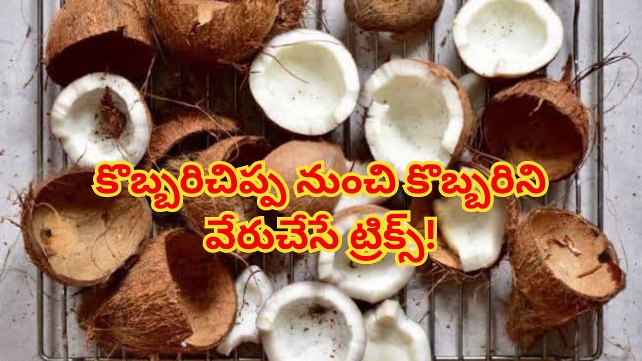 అరరె.. కొబ్బరిచిప్ప నుంచి కొబ్బరిని వేరు చేయడం ఇంత ఈజీనా..? సింపుల్ ట్రిక్స్ తెలిస్తే..