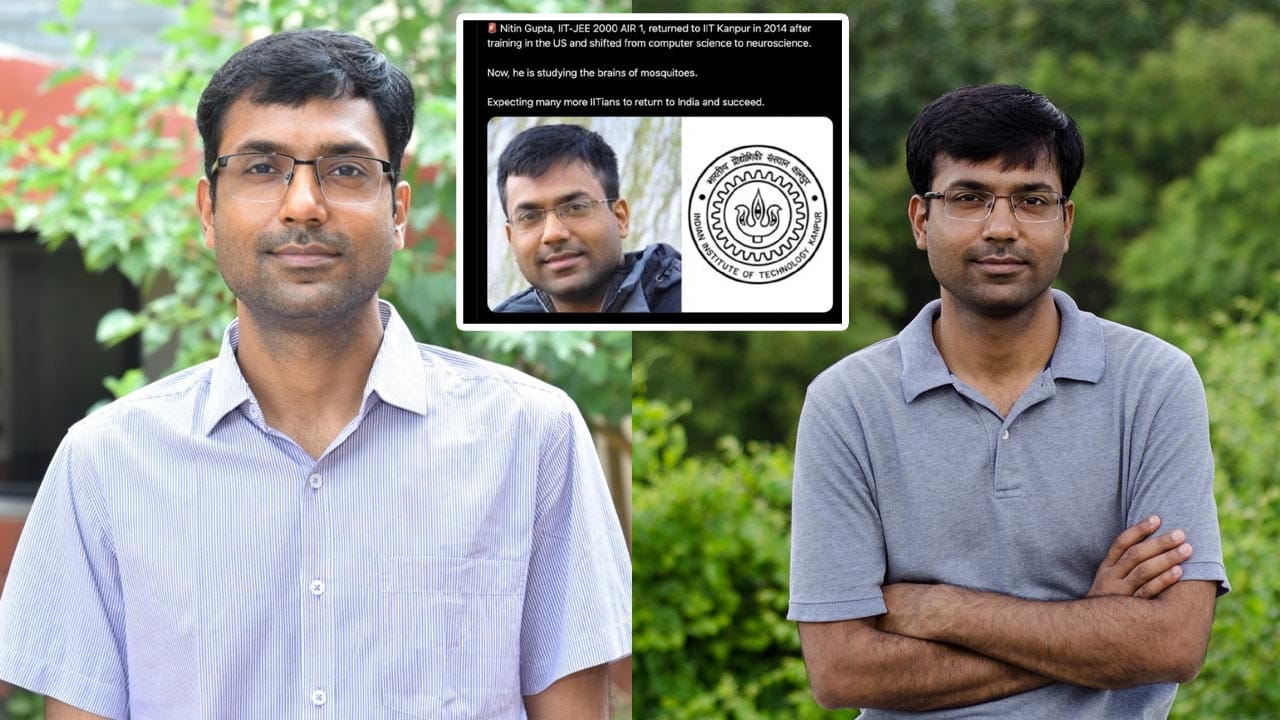 IIT-JEEలో ఆల్ ఇండియా ఫస్ట్ ర్యాంక్ కొట్టి.. ఇప్పుడు దోమ మెదడుపై పరిశోధనలు చేస్తున్నాడు!