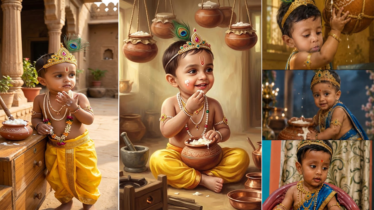 Janmashtami: జన్మాష్టమికి మీ చిన్నారిని బాలకృష్ణుడిగా మార్చేయండి.. ఈ AI ప్రాంప్ట్లతో అద్భుతమైన ఫొటోలు!